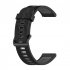 Replacement Watch Band Striped Silicone Strap Wristband Compatible For Amazfit Gtr4 Gts3 Garmin Watch Black blue 22mm