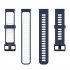 Replacement Watch Band Striped Silicone Strap Wristband Compatible For Amazfit Gtr4 Gts3 Garmin Watch Black blue 22mm