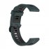 Replacement Watch Band Striped Silicone Strap Wristband Compatible For Amazfit Gtr4 Gts3 Garmin Watch Black blue 22mm