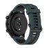 Replacement Watch Band Striped Silicone Strap Wristband Compatible For Amazfit Gtr4 Gts3 Garmin Watch Black blue 22mm