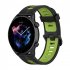 Replacement Watch Band Striped Silicone Strap Wristband Compatible For Amazfit Gtr4 Gts3 Garmin Watch Black blue 22mm