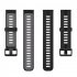 Replacement Watch Band Striped Silicone Strap Wristband Compatible For Amazfit Gtr4 Gts3 Garmin Watch Black blue 22mm