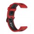 Replacement Watch Band Striped Silicone Strap Wristband Compatible For Amazfit Gtr4 Gts3 Garmin Watch Black blue 22mm