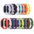 Replacement Watchband Sweat proof Comfortable Soft Silicone Strap Compatible For Samsung Galaxy Fit2 R220 Pink