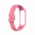Replacement Watchband Sweat proof Comfortable Soft Silicone Strap Compatible For Samsung Galaxy Fit2 R220 Pink