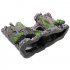 Resin Artificial Ancient Castle Decoration Aquarium Rock Cave Building Landscaping Ornament As shown