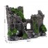 Resin Artificial Ancient Castle Decoration Aquarium Rock Cave Building Landscaping Ornament As shown