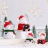 Resin Christmas Crystal  Ball Santa Claus Snowman With Lights For Desktop Ornaments Gifts For Children New luminous crystal ball  large santa claus 