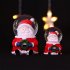 Resin Christmas Crystal  Ball Santa Claus Snowman With Lights For Desktop Ornaments Gifts For Children New luminous crystal ball  large santa claus 