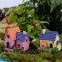 Resin Mini Fairy Tale Garden Thatched House Mini  House Decoration Ornaments Random color