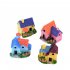 Resin Mini Fairy Tale Garden Thatched House Mini  House Decoration Ornaments Random color