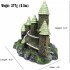 Resin Ornaments Simulation Castle Fish Shrimp Hideout House Fish Tank Aquarium Landscaping Accessories white top castle