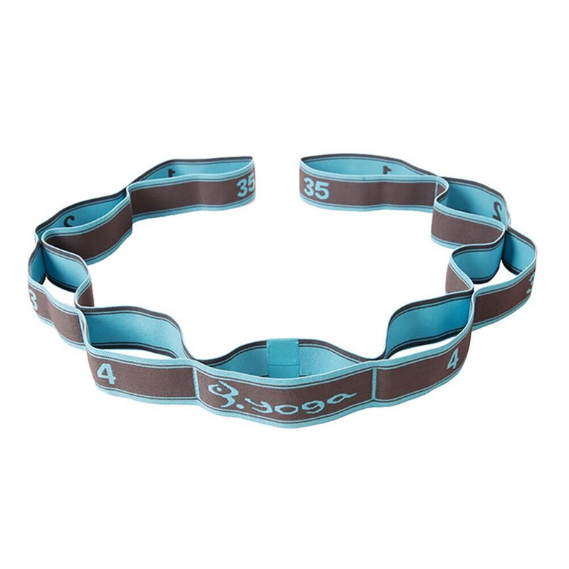 Resistance Bands Elastic Exercise Bands Nylon Latex Silk Flexibility Stretch Band Yoga Supplies For Women Yoga Arms Upper Body blue