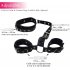 Restraints Sex Kit Neck to Wrist Cuffs Y Restraint Collar Handcuffs Bondage Set Adjustable for Couples Adults BDSM Play Sex Games   3 piece set