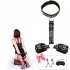 Restraints Sex Kit Neck to Wrist Cuffs Y Restraint Collar Handcuffs Bondage Set Adjustable for Couples Adults BDSM Play Sex Games   3 piece set