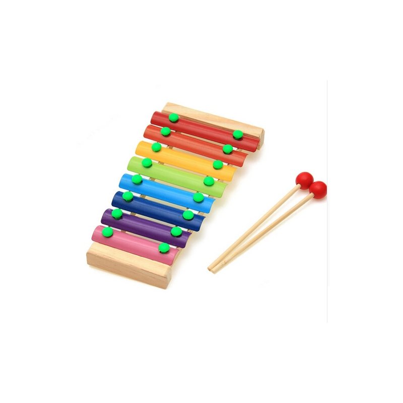 Retail Child Kid Baby 8-Note Wooden Xylophone Musical Toys Xylophone Wisdom Juguetes Music Instrument