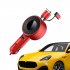 Retractable Car Charger 3 In 1 Fast Charge Cord Stretchable Cable Adapter Car Charger Adapter For Most Cars Phones red