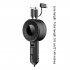 Retractable Car Charger 3 In 1 Fast Charge Cord Stretchable Cable Adapter Car Charger Adapter For Most Cars Phones red