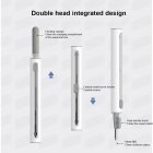 Retractable Cleaning  Pen Washing Brush Lightweight Update Cleaning Kit 360-degree Cleaner Tools For Bluetooth-compatible Earbuds White
