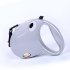 Retractable Dog Leash for Small Medium Large Pet Outdoor Walk silver M 5M Sling is suitable for less than 50 kg  303g 