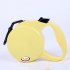 Retractable Pet Leash for Outdoor Large Medium Small Dogs Walking Leads Yellow S