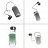 Retractable Wireless Headset Wireless Earpiece LED Battery Display Headphones Fast Charging Clip On Handsfree Earbuds K65 gradient green