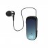 Retractable Wireless Headset Wireless Earpiece LED Battery Display Headphones Fast Charging Clip On Handsfree Earbuds K65 gradient blue