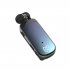 Retractable Wireless Headset Wireless Earpiece LED Battery Display Headphones Fast Charging Clip On Handsfree Earbuds K65 gradient blue