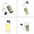 Retractable Wireless Headset Wireless Earpiece LED Battery Display Headphones Fast Charging Clip On Handsfree Earbuds K65 gradient blue