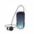 Retractable Wireless Headset Wireless Earpiece LED Battery Display Headphones Fast Charging Clip On Handsfree Earbuds K65 gradient blue