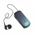 Retractable Wireless Headset Wireless Earpiece LED Battery Display Headphones Fast Charging Clip On Handsfree Earbuds K65 gradient blue