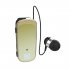 Retractable Wireless Headset Wireless Earpiece LED Battery Display Headphones Fast Charging Clip On Handsfree Earbuds K65 gradient blue