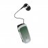 Retractable Wireless Headset Wireless Earpiece LED Battery Display Headphones Fast Charging Clip On Handsfree Earbuds K65 gradient blue