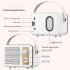 Retro Bluetooth 5 0 Speaker Creative Type c Rechargeable Portable Wireless Vintage Small Speaker White