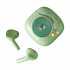 Retro Bluetooth 5 1 Headphones Tws Wireless 3D Stereo Earphones Waterproof Sports Headset Green