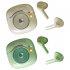 Retro Bluetooth 5 1 Headphones Tws Wireless 3D Stereo Earphones Waterproof Sports Headset Green