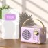 Retro Bluetooth Audio U Disk Tf Card Aux Usb Speaker Creative Outdoor Portable Mini Sound Box Pink