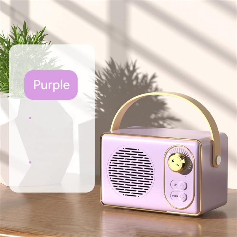 Retro Bluetooth Audio U Disk Tf Card Aux Usb Speaker Creative Outdoor Portable Mini Sound Box
