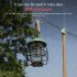 Retro Camping Lamp Usb Rechargeable 2000mah Portable Tent Hanging Lamp Waterproof Outdoor Emergency Light Black