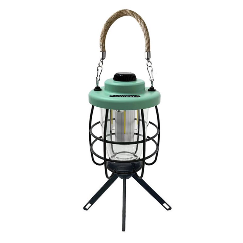Retro Camping Lamp Usb Rechargeable 2000mah Portable Tent Hanging Lamp