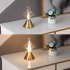 Retro Cordless Table Lamp Portable USB Charging Brightness Adjustable Bedside Night Light For Home Bedroom Bar Coffee Shop Restaurant copper