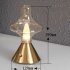 Retro Cordless Table Lamp Portable USB Charging Brightness Adjustable Bedside Night Light For Home Bedroom Bar Coffee Shop Restaurant copper