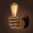 Retro Creative Fist Shape Wall Light E27 Lamp Holder Industrial Style Wall Lamp Restaurant Dinning Hall Living Room Cafe Bar Decoration Right hand