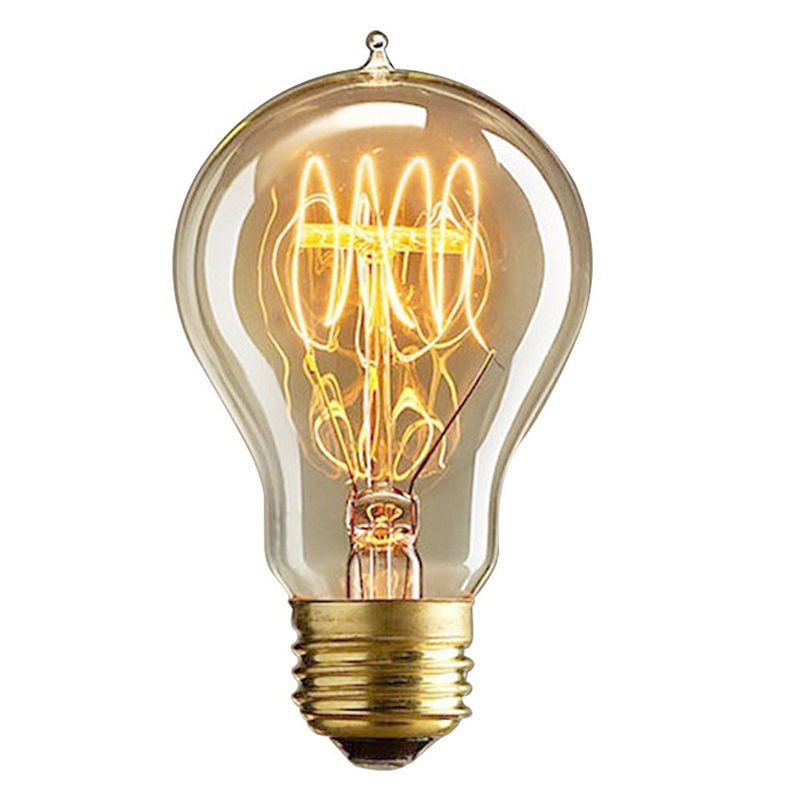 Retro Decorative Edison Tungsten Filament Bulb Creative LED E27/E26 Screw Cap Light Adjustable Incandescent Pointed Tip Bulb