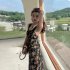 Retro French Style Dress For Women Summer Sleeveless Backless A line Skirt Sweet Floral Printing Long Dress As shown XXL