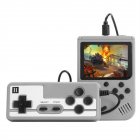 Retro Handheld Game Console 3.0-Inch Screen Mini Retro Rechargeable Game Console With 500 Classic Games For Kids Men Women Gray with handle