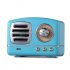 Retro Hifi Stereo Bluetooth V4 1 Speaker Portable Wireless Vintage Speaker Built in Mic Support Memory Card blue