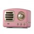Retro Hifi Stereo Bluetooth V4 1 Speaker Portable Wireless Vintage Speaker Built in Mic Support Memory Card pink