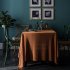 Retro Jacquard Lace Tablecloth Home Table Cover For Home Party Holiday Resturant Orange 150 220cm