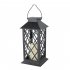 Retro Led Hollow Lantern Portable Outdoor Hanging Lights For Gardens Courtyards Corridors Walkways Decor yellow flashing